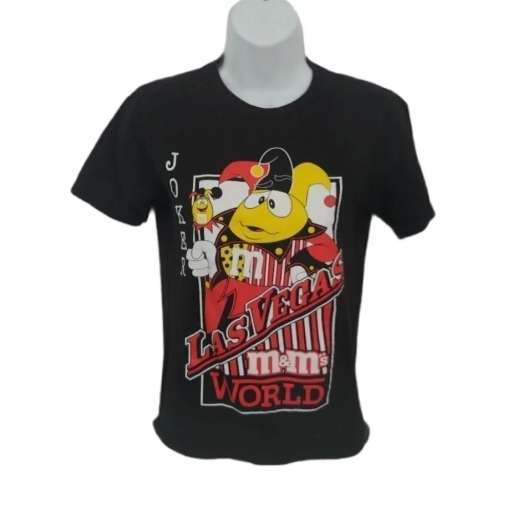 M&M's World Las Vegas Joker T-shirt, Black, 2015 M